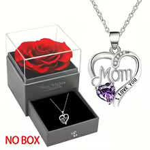 Heart in Heart Necklace Hollow Heart Pendant Gift - YF1202-2