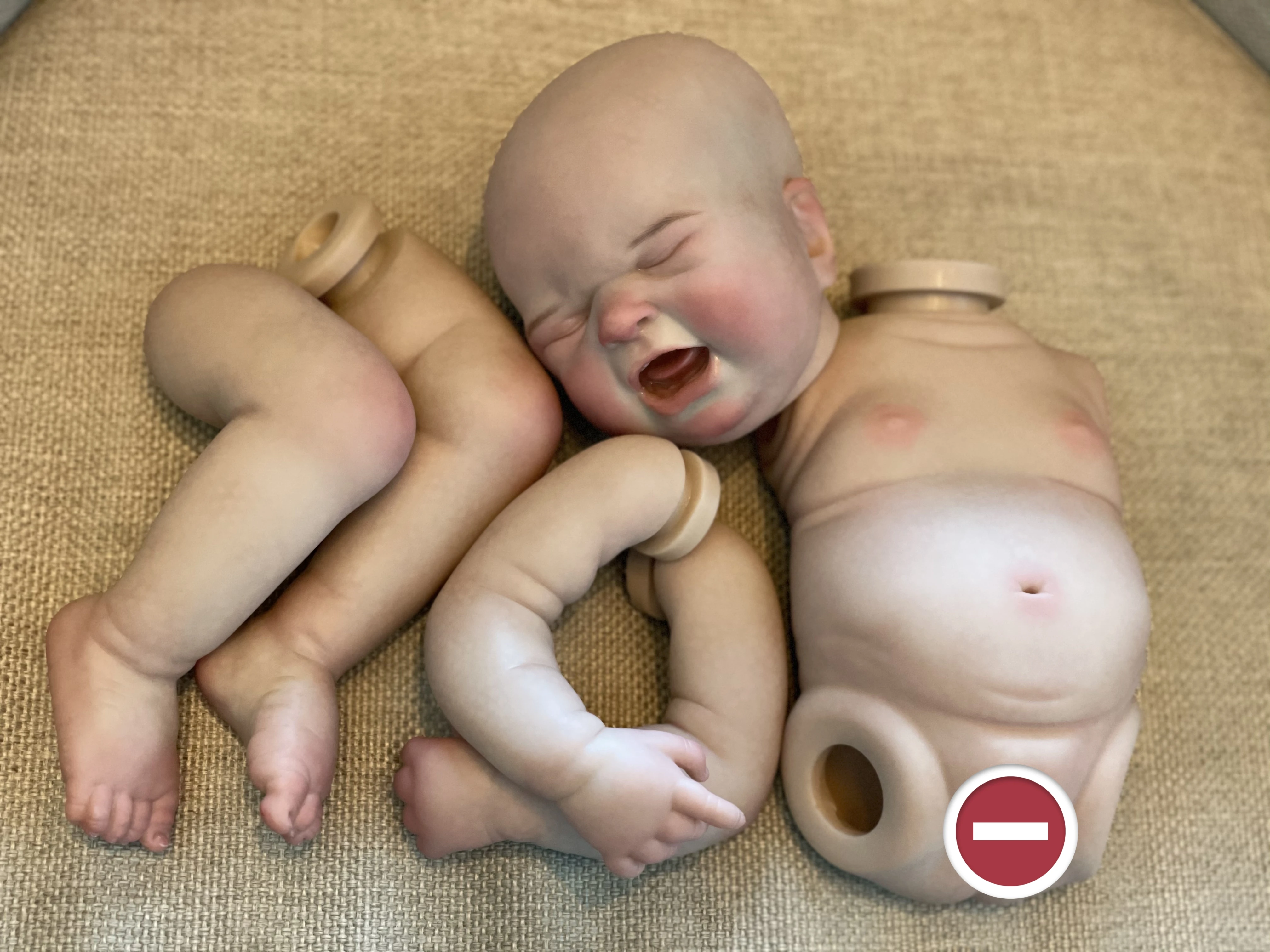 50 CM MARIA Ragazza/Bambino Con Pancia In Vinile Bebe Bambole Reborn Dipinte Neonato Kit di Bambole Per Il Regalo Del Capretto Muñecas Reborn