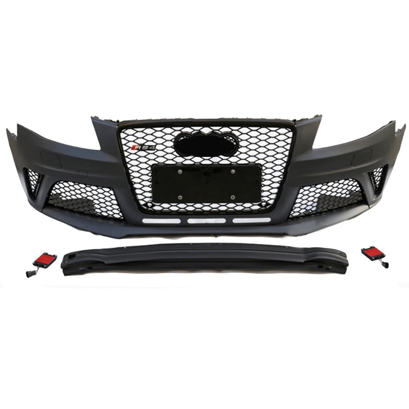 B8 A4 S4 TO RS4 car Bodykit Fit for Audi A4 S4 B8 2008-2012 replacement TO New RS4 style front bumper and grill RS Bodykit