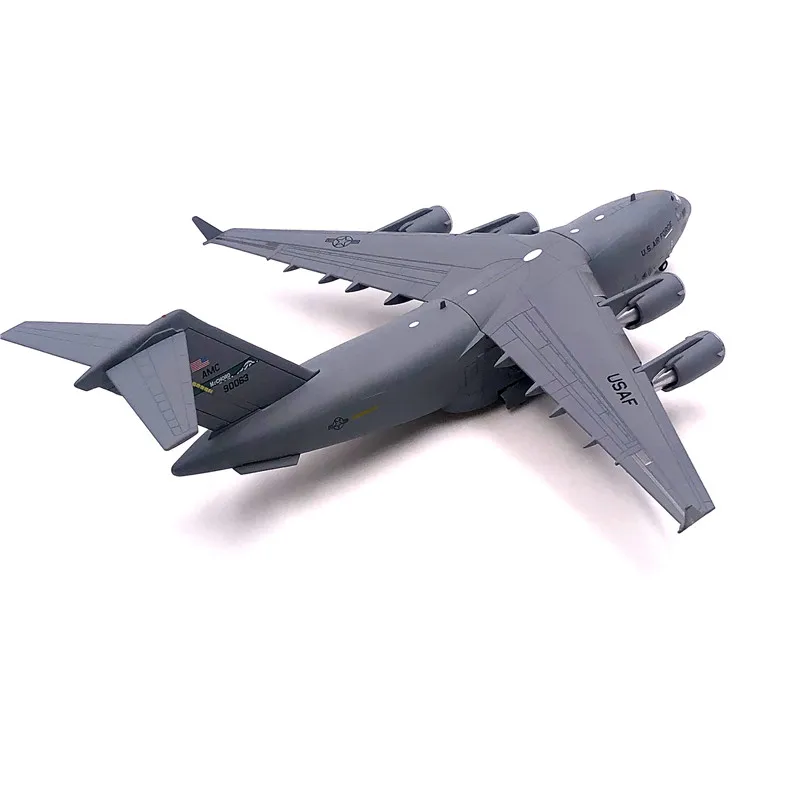 Wltk 1:200 Scale US Military C-17 Strategic Transport Combat Aircraft Model Simulation Static Ornaments Collection Souvenir