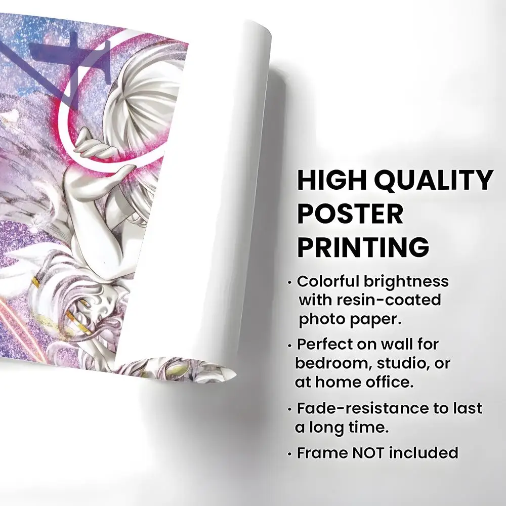Anime Platinum End Poster Self-adhesive Art Waterproof Paper Sticker Coffee House Bar Room Wall Decor