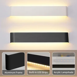 40cm LED Modern Wall Mount Lights 12W Up and Down Wall Sconces Aluminum Fixtures Decor for Bedroom Vanity Bar Wall Lighting
