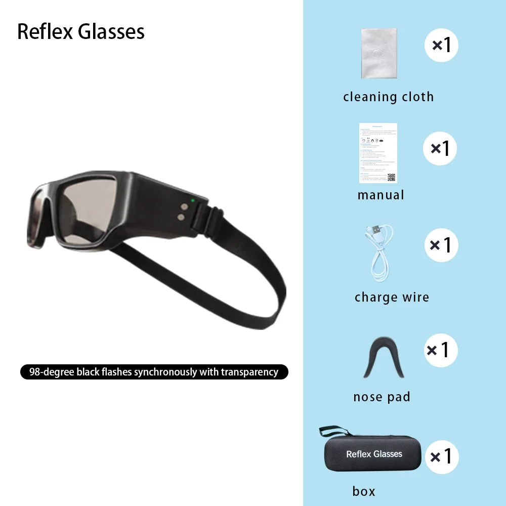 Strobe glasses