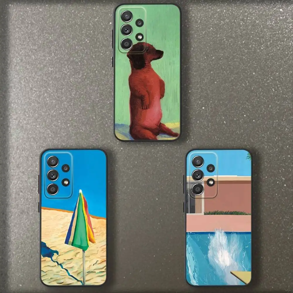 

Seaside illustration Phone Case For Samsung S 25,24,23,22,30,21,10,9,Ultra,Plus,Lite,FE,4,5 G Soft Black Case