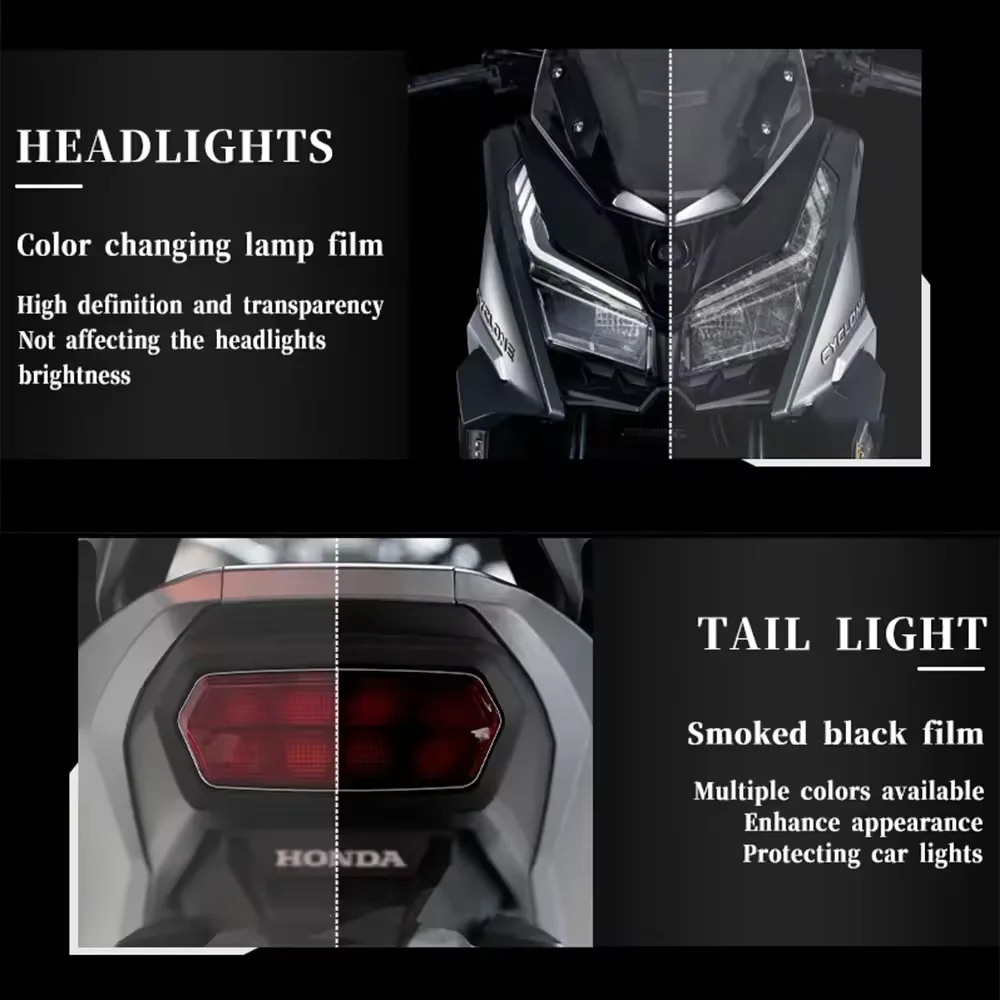 for Aprilia RS 660 Motorcycle Taillight Protective Film PPF Headlight Film RS660 Headlight Modification Color Kit
