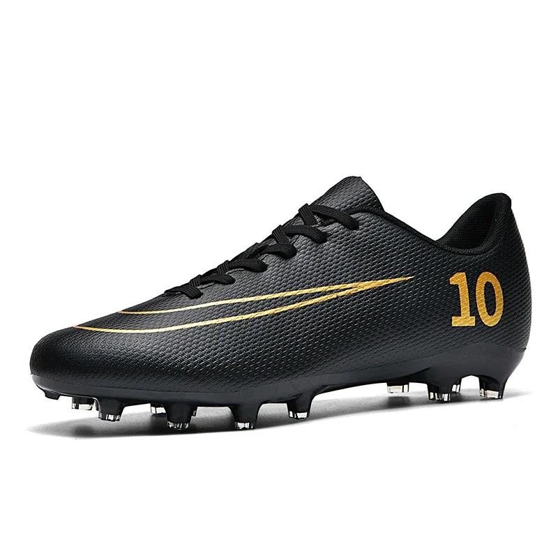 Men Soccer Shoes Top Quality Society Unisex Resistant Sneaker Long Spikes Football Shoes Cleats TF/FG Comfortable Football Boots