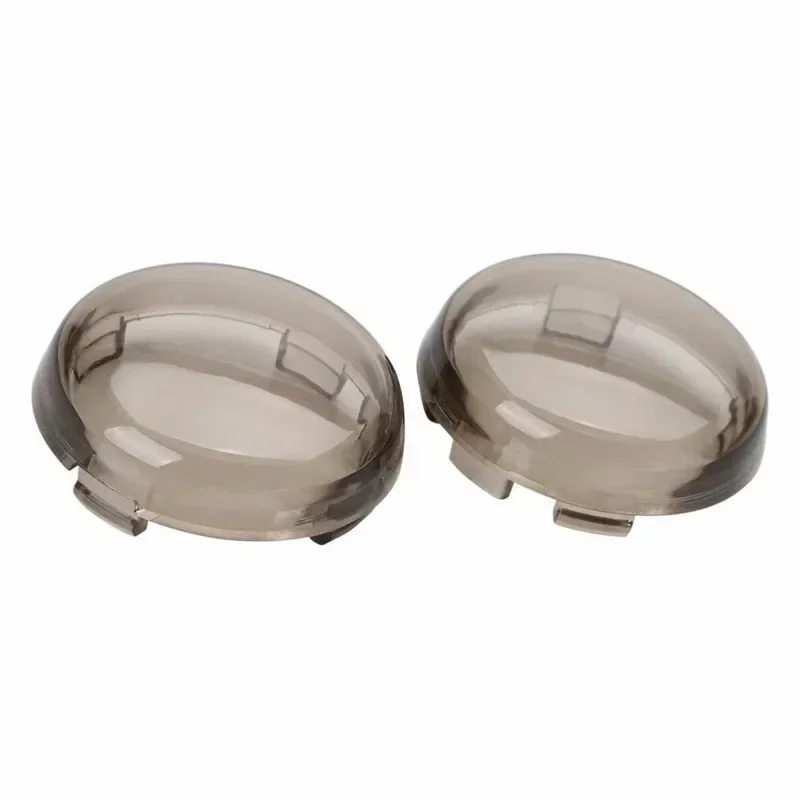 

Pair Smoke Turn Signals Light Lens For 86-15 Harley Dyna Softail Sportster Deuce