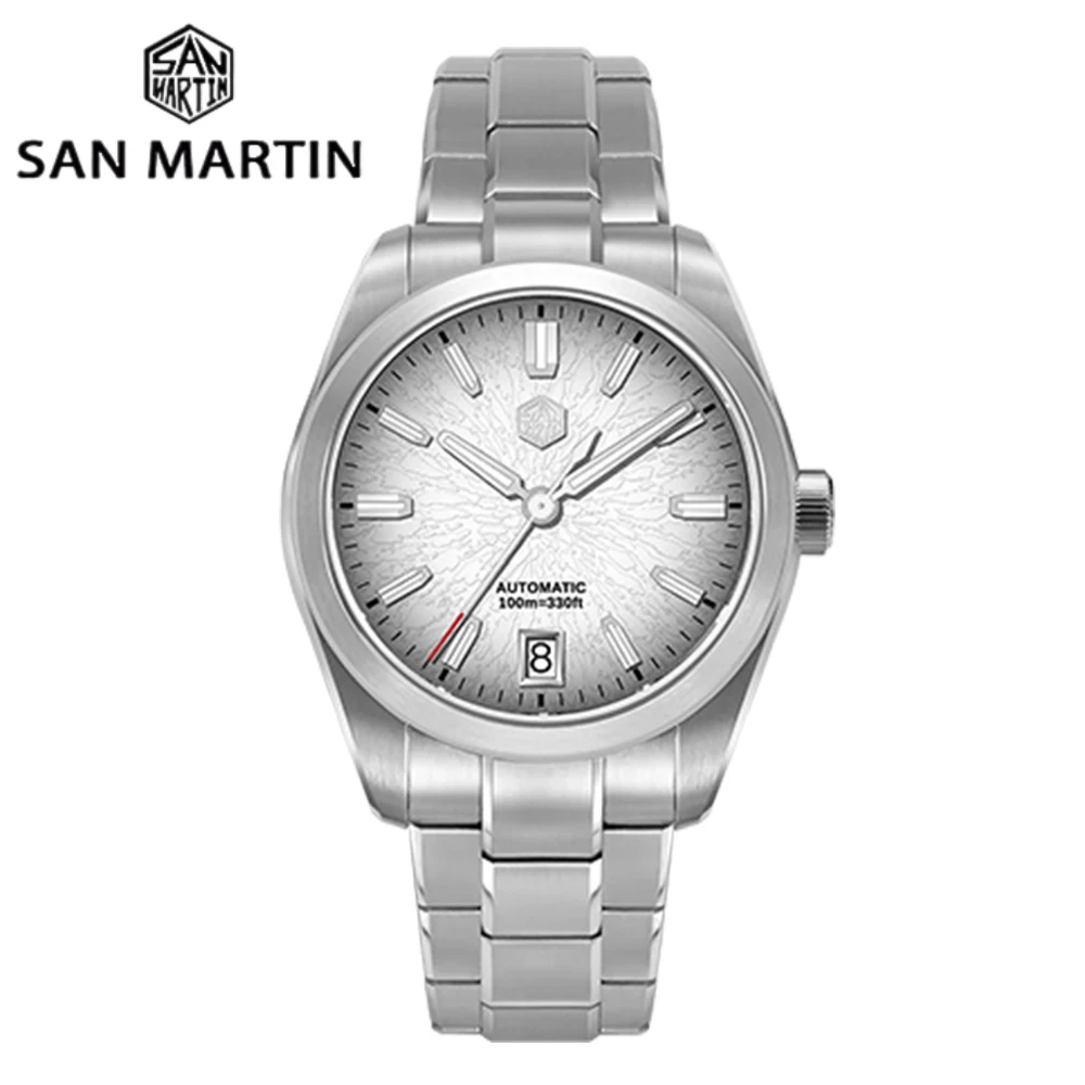 San Martin 36/39/42mm SN0144 JianZhan Dial Gada Watch Miyota 9015 Original Design Men Luxury Dress Automatic Mechanical Watches