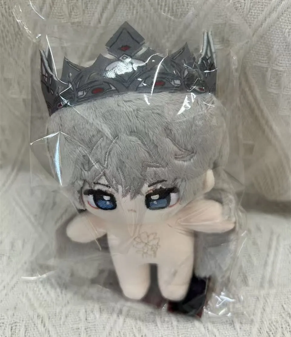 Em estoque amor e espaço profundo xavier coroa manto recheado 10cm plushies boneca de pelúcia roupas anime jogo chaveiro saco brinquedo crianças presentes