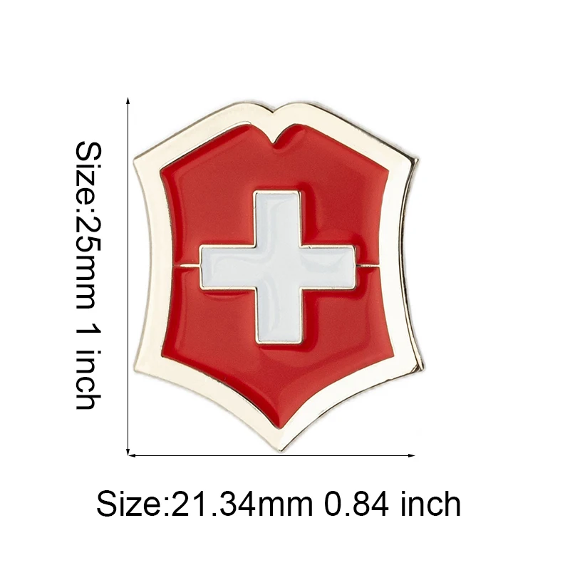 Schweizer Flagge Metall-Anstecknadel Flaggen-Pin Abzeichen