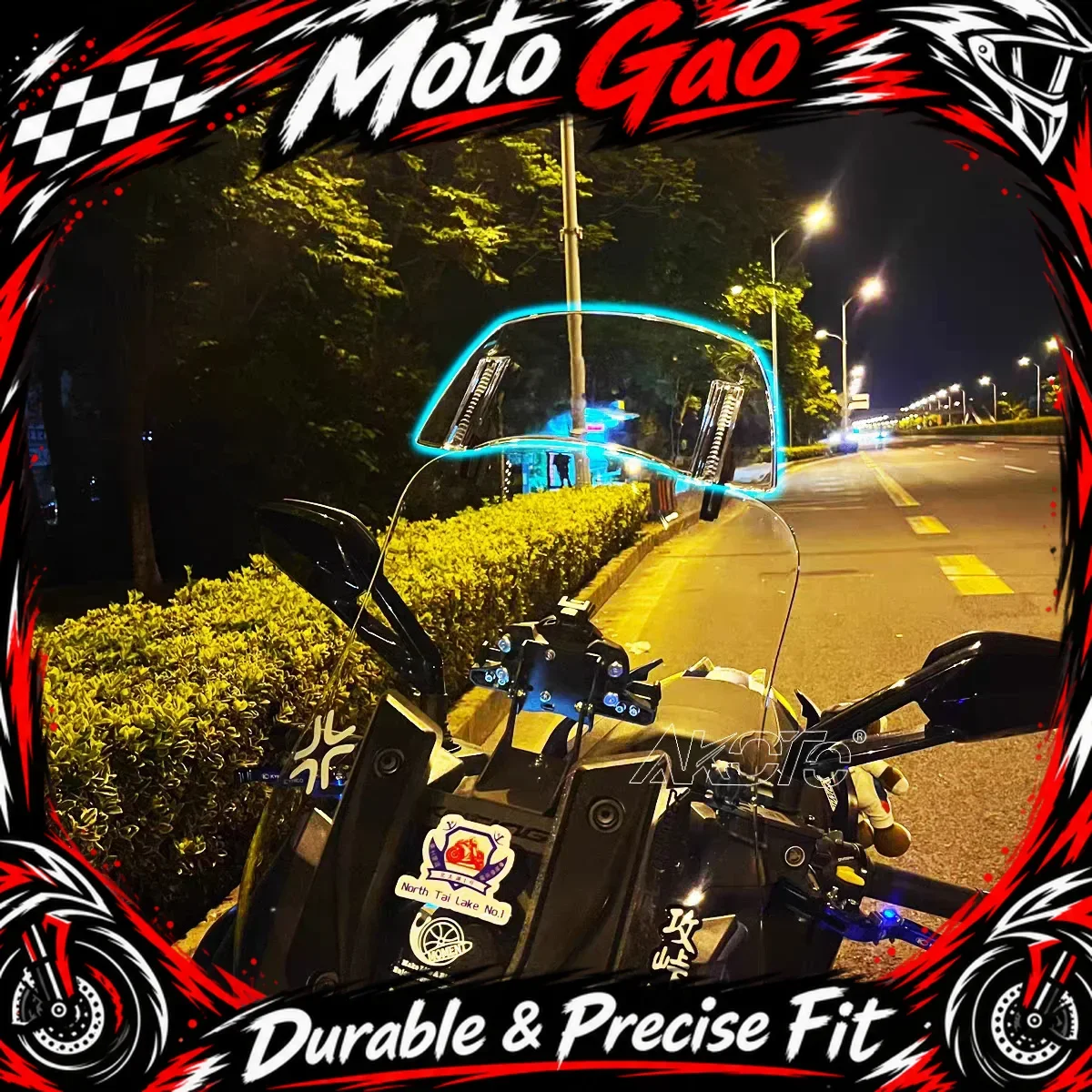 【Precise Fit】Motorcycle Lift Heighten Adjustable Small Windshield Modification Fit KOVE 525X 500X 400X 800X