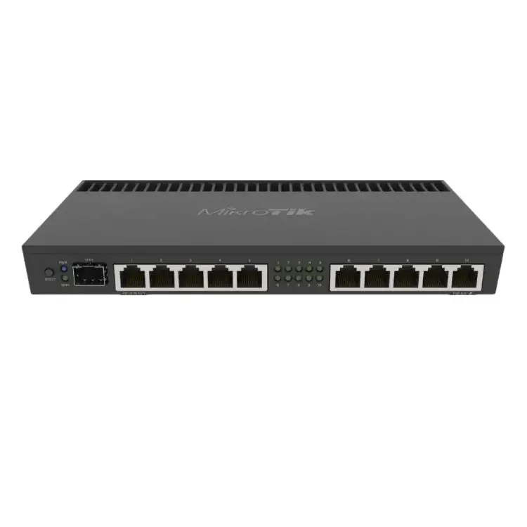 

MikroTik RB4011iGS+RM Powerful 10xGigabit port router with a Quad-core 1.4Ghz CPU