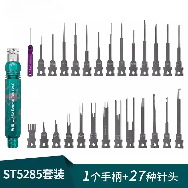 

JRready 26 Piece Automotive Wire Harness Plug Retracting Needle Set Aviation Terminal Disassembly Tool