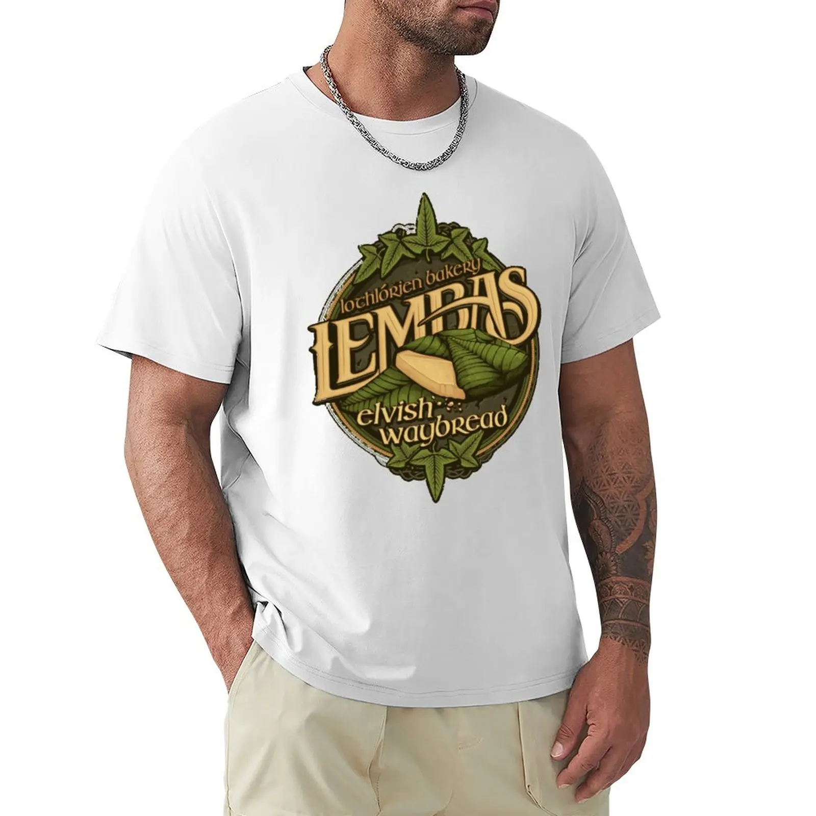 Lembas Bread T-shirt Short sleeve tee new edition blanks customs design your own mens graphic t-shirts