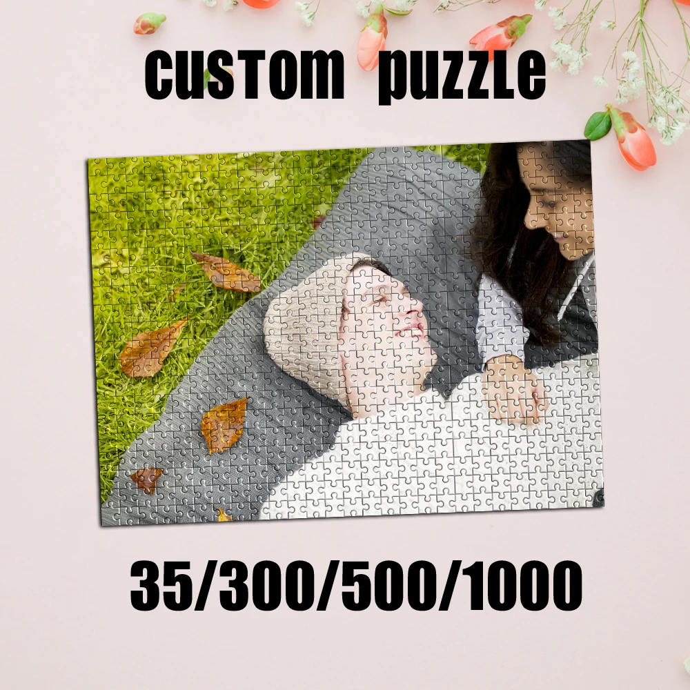 35/300/500/1000 Stück personalisiertes, individuelles Foto-Paar-Puzzle, besondere Anlässe, Gedenkraumdekoration