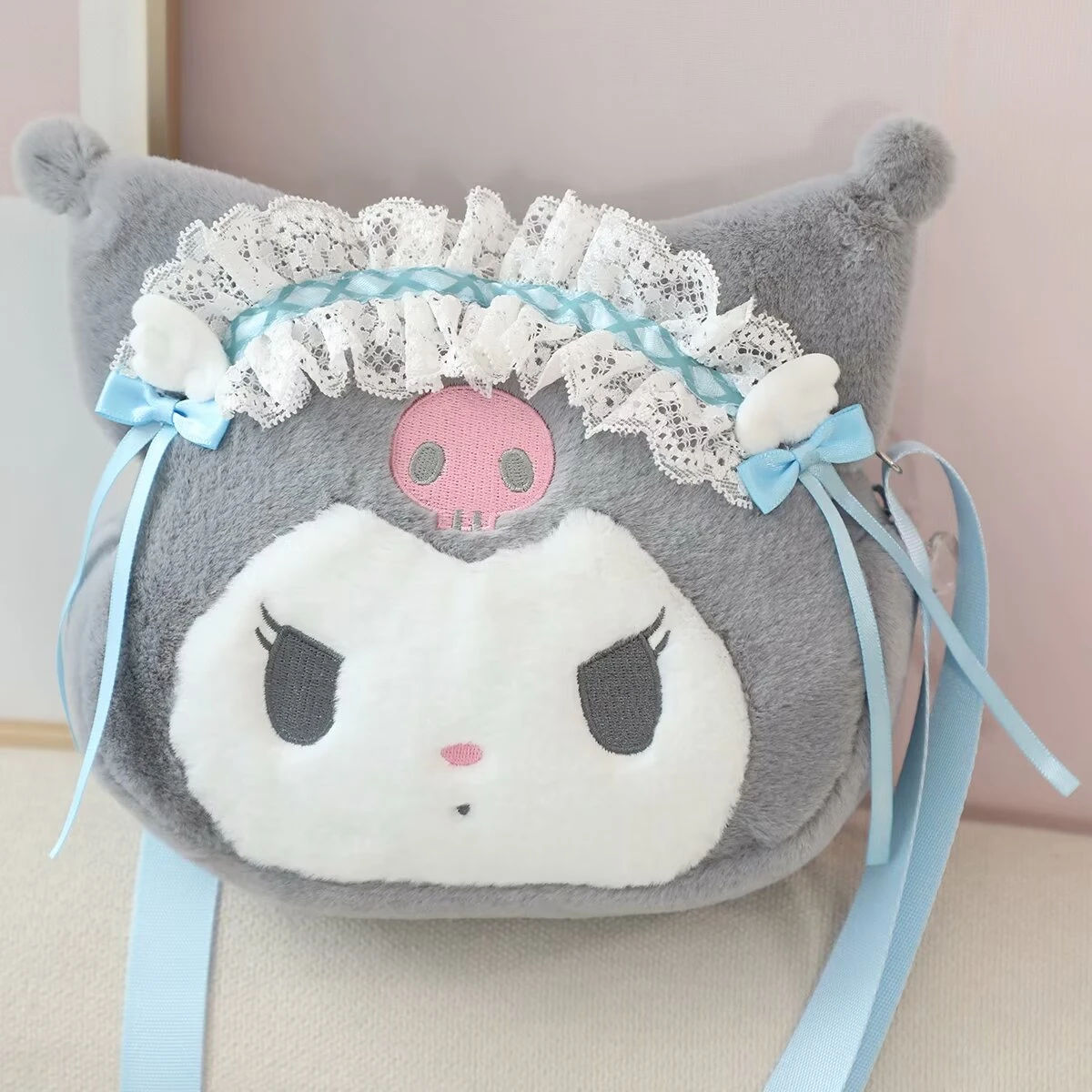 Sanurgente Cartoon Anime Hello Kitty My Melody Cosmetic Bag, Coin Purse, Cute Kuromi Cinnamoroll, Plush Bag, Gifts for Girl