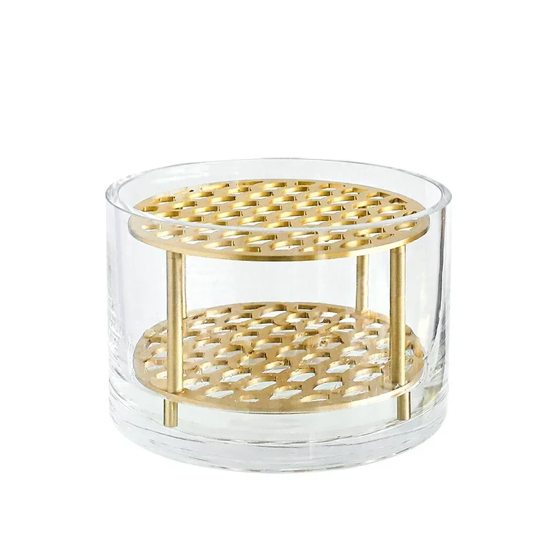 Fairy value brass glass vase, hotel model room vase