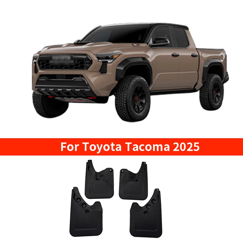 

Mud Flaps Fender For Toyota Tacoma 2024 2025 Front Rear Mud Flaps Guard Splash Mudguard exterior protector Car Accessories 4pcs