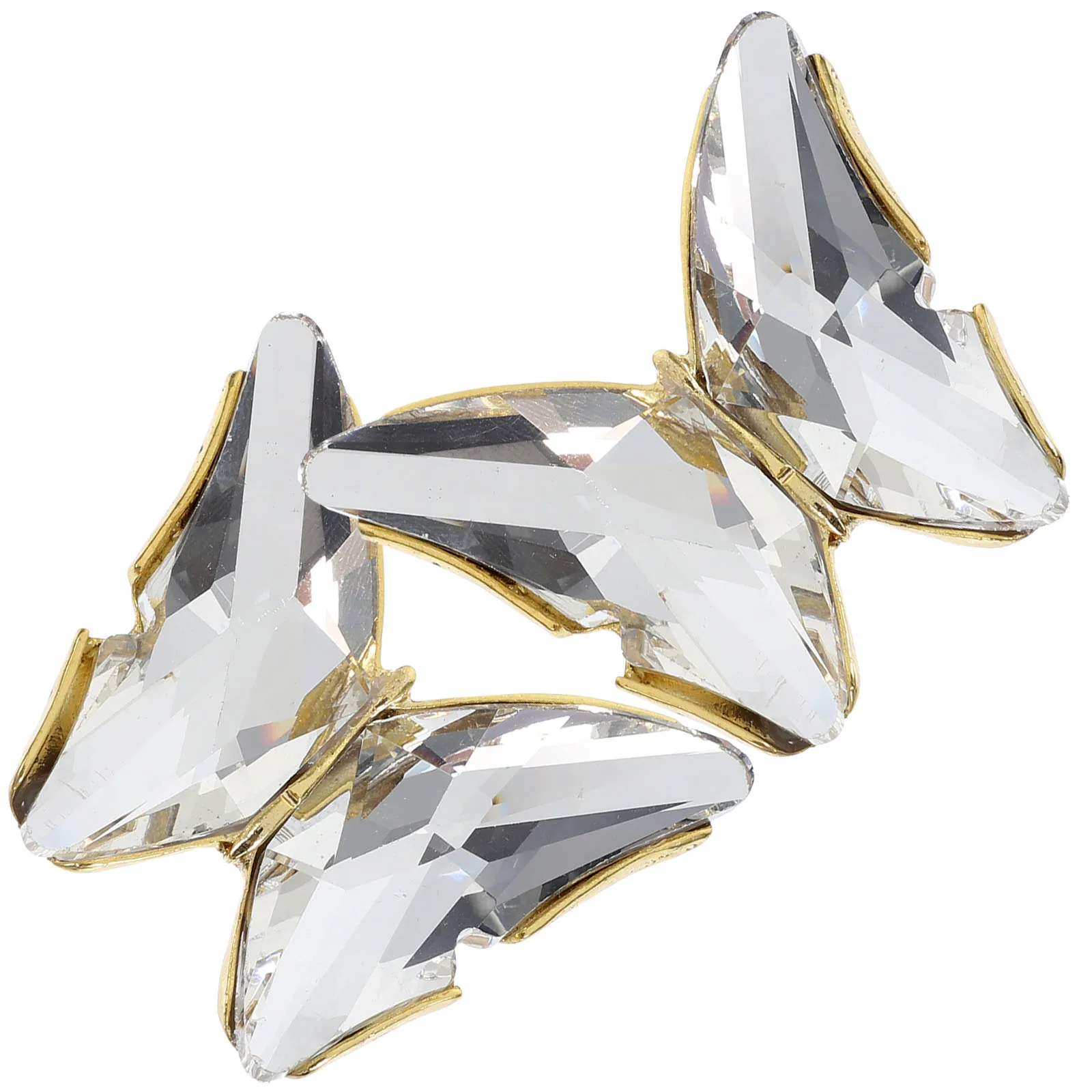 

2 Pcs for Wedding Flats Heels Shoe Clips Elegant Decorative Embellishments Sewing Shoe Clips Crystal Ornaments