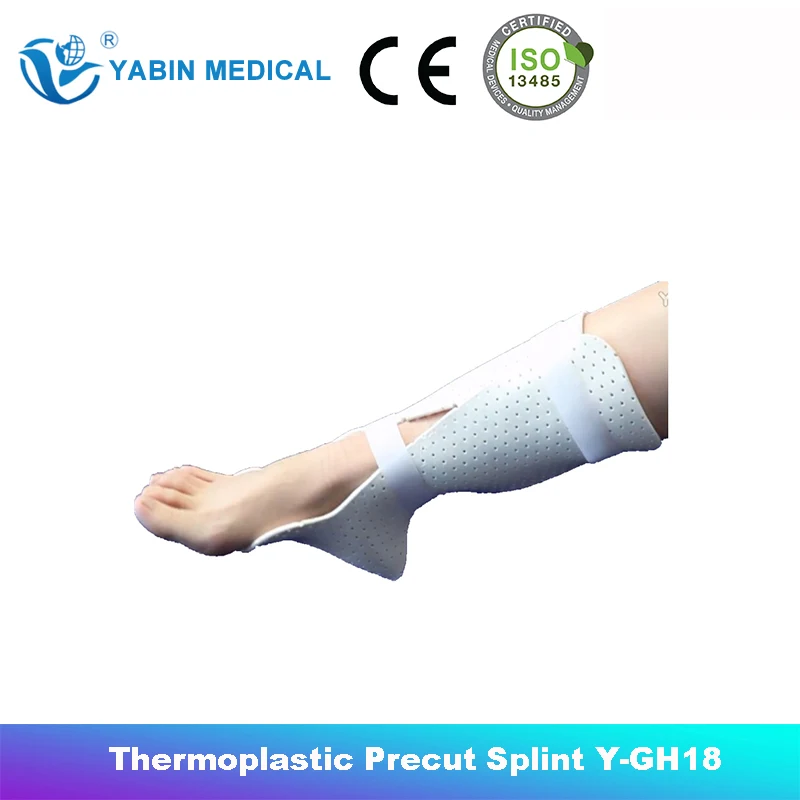 Factory Moldable Precut thermoplastic Ankle and Foot Splint drop foot ankle splint