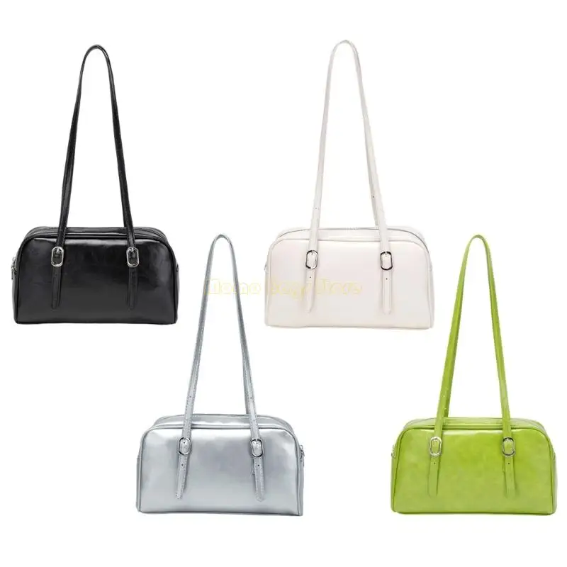

X90D Stylish Casual Shoulder Bag for Women Large Capacity PU Leather Underarm Bag Commuters Essential