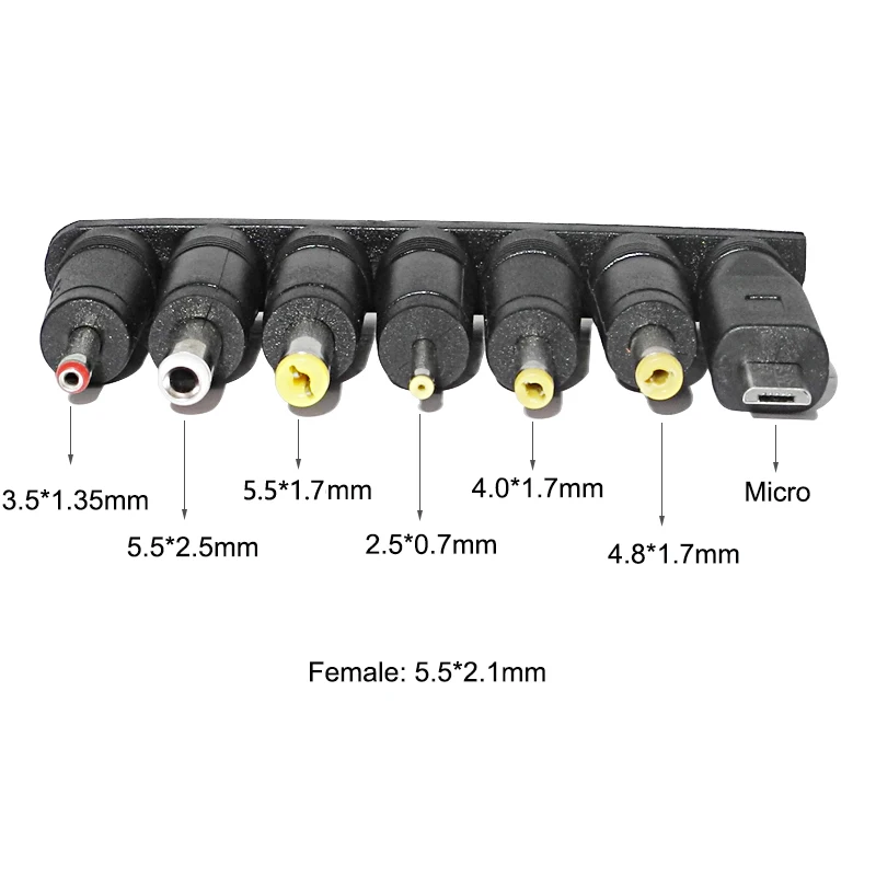 Кабель питания USB в постоянный, 5,5*2,1 мм, 5 В, зарядный шнур с 7 разъемами, адаптер для ТВ-камер, хаб, сплиттер светодиодный светодиодные фонари, ТВ-приставки