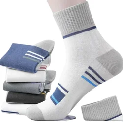 Men Cotton Socks Spring Striped Casual Sock Men's Anti Odor Antibacterial Business Socks High Quality Sports Sock Calcetines 양말