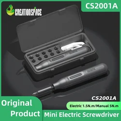 CreationSpace Mini Electric Screwdriver Set Rechargeable 1500mAh Battery Precision Electric Screwdriver Portable Repair Tool Kit