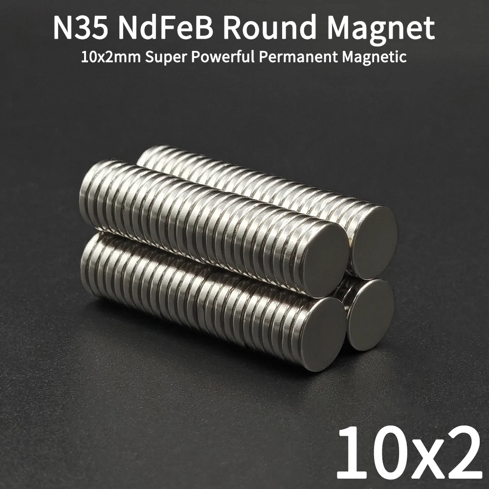 5x1 5x2 10x2 Starke Neodym-Magnete NdFeB Runde Supermagnete für Kühlschrank, Bau und Heimwerkerbedarf – Detail 2
