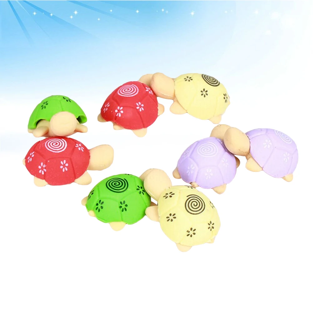 20 ชิ้นสัตว์รูปเต่ายางลบดินสอปลอดสารพิษแบบพกพาเด็กสร้างสรรค์การ์ตูนยางลบสําหรับโรงเรียนนักเรียน Art