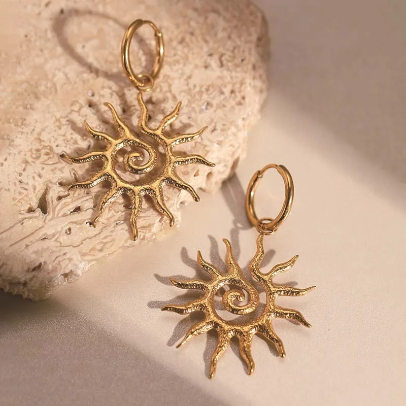 Sunflower Drop Earrings 5