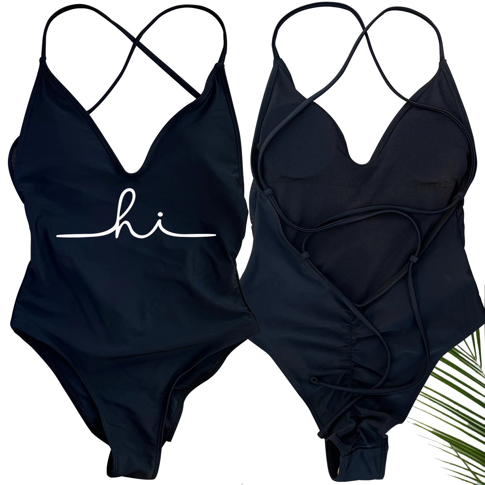 Hi Bedruckter Einteiler Badeanzug Damen Bademode 2026 Sexy Bodysuit Übergröße Badeanzug Schwimmanzug Maillot de Bain Femme
