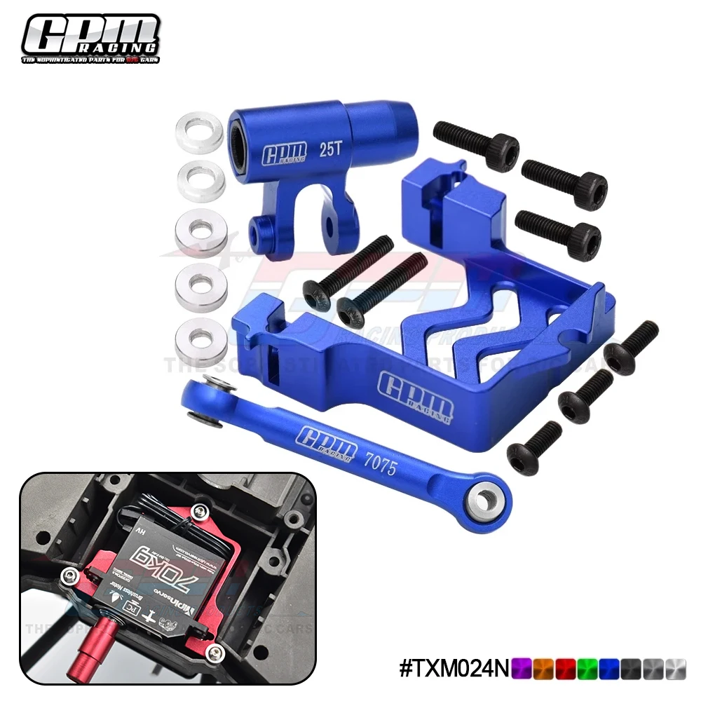 

GPM Servos Bracket & 25T Steering Arm For 1/5 TRAXXAS X-MAXX 6S/8S 2075X Servos RC Model Car Upgrade Accessories