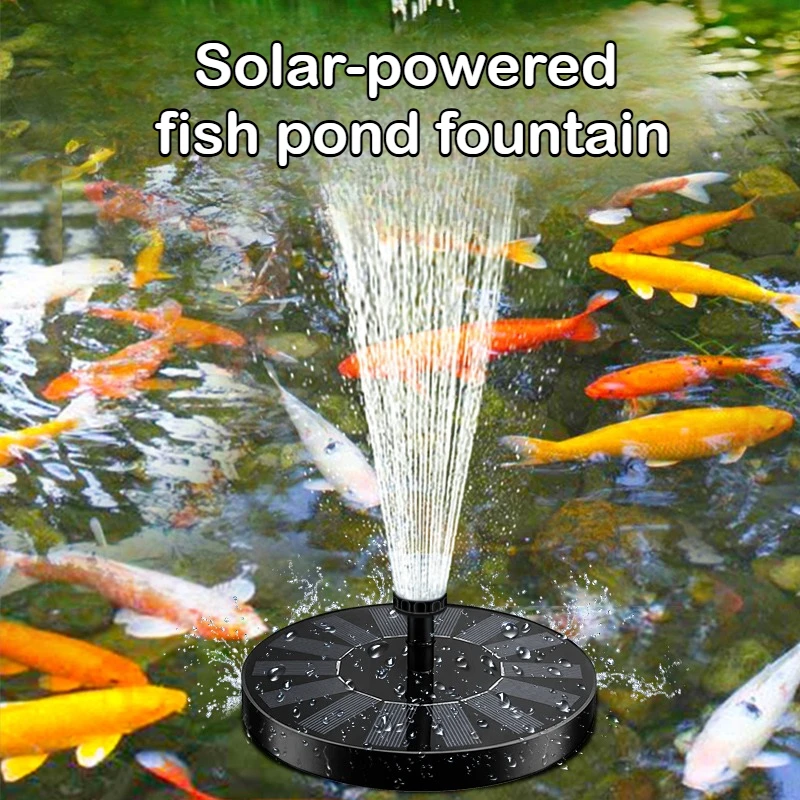 

Solar-powered fountain, outdoor pool aeration, automatic floating fountain, swimming pool, garden, courtyard,mini small fountain