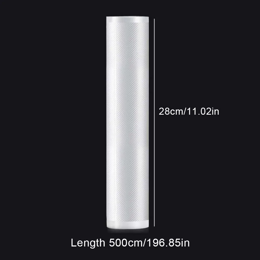 28cmx500cm Textured Storage Vacuum Sealer Rolls PE Vacuum Packing Roll For Sous Vide Meat Freezer Food Storage Kitchen Tools
