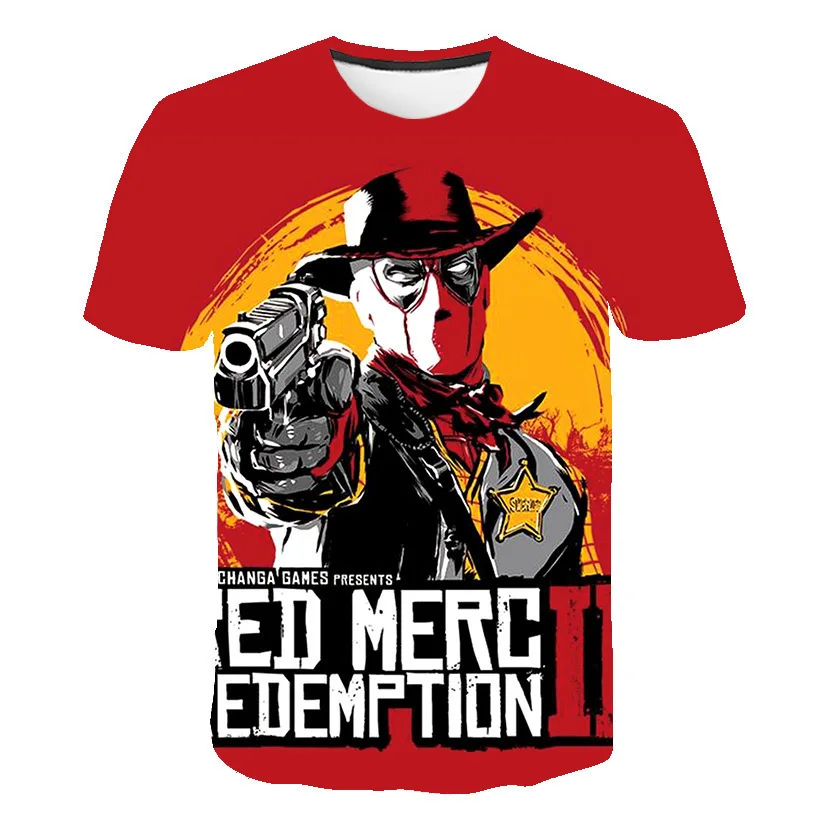 Hot Game Red Dead Redemption 2 Printed T-shirt 3D Men Women Fashion Harajuku Y2k Tops Hip Hop Style Clothing Streetwear Cool Tee