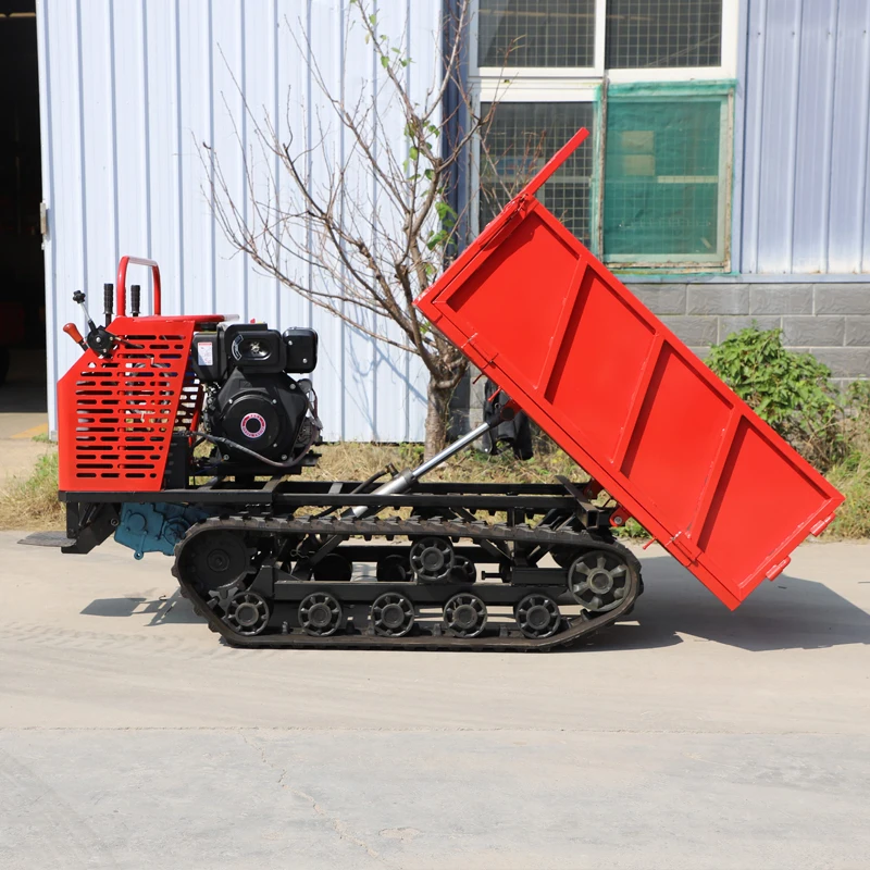 

Mini Dumper Customized Crawler Dumper Multifunctional Dump Truck Farm Tracked Dumper For Construction