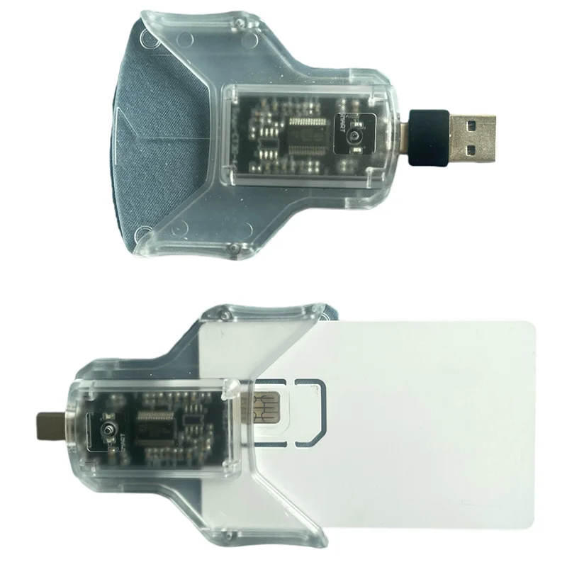 B04C-Contact Type Intelligent Card Reader Type-C Usb-C Smart Card Reader Portable Card Reader