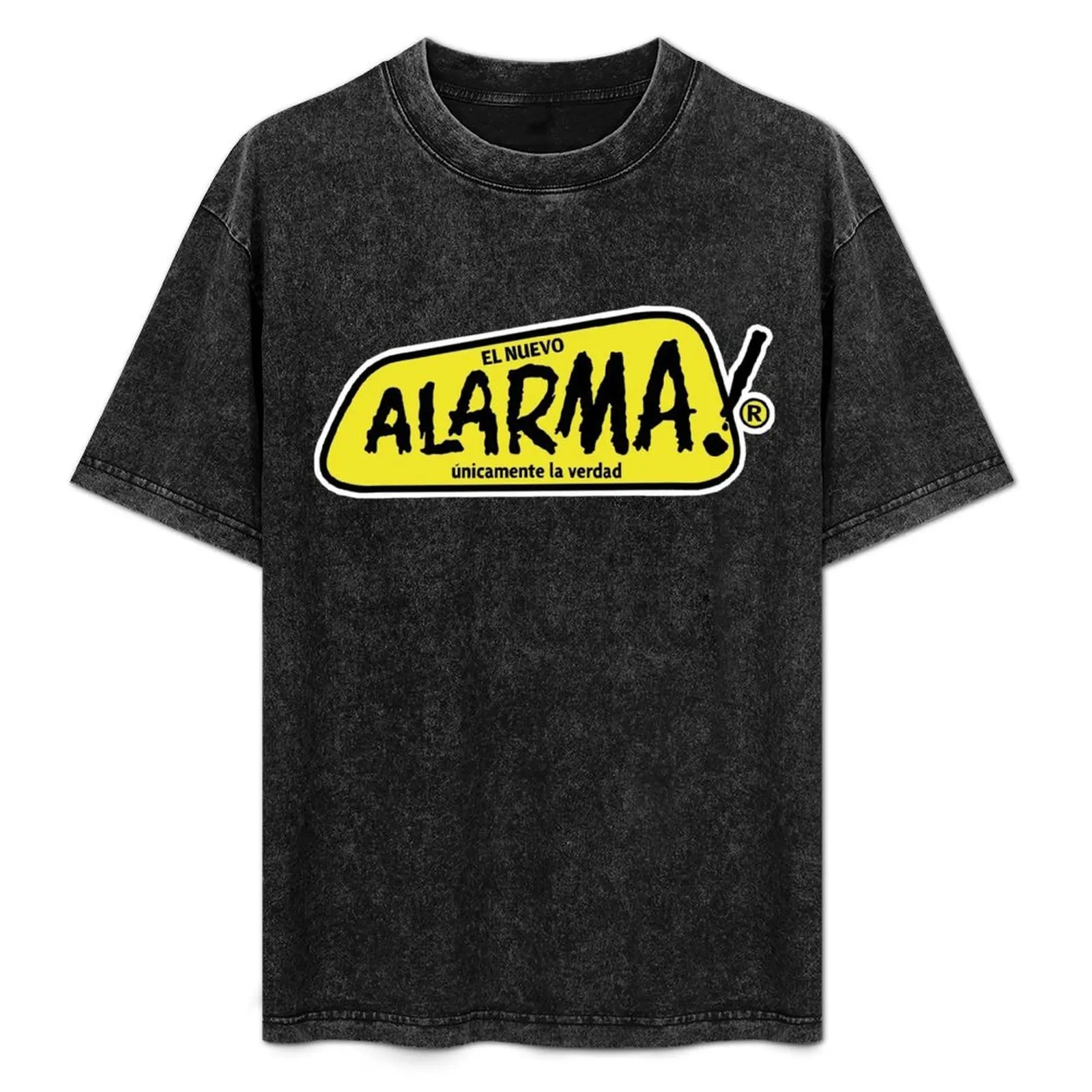 Camiseta ALARMA MAGAZINE REVISTA, camiseta de talla grande con ajuste cómodo