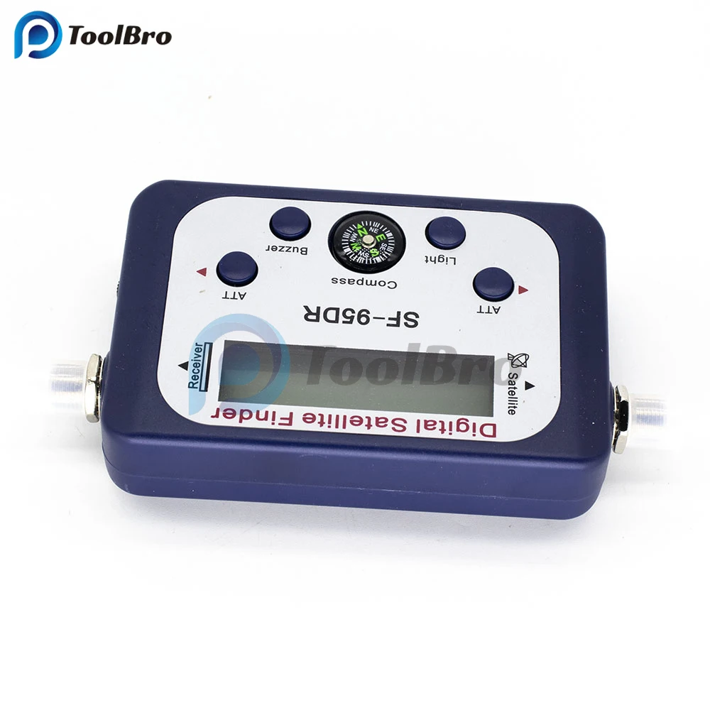 Imagem -04 - Led Digital Satellite Finder Receptor Satlink Satfinder Sinal Receptor Satfinder Medidor com Bússola Buzzer Luz Sf-95dr