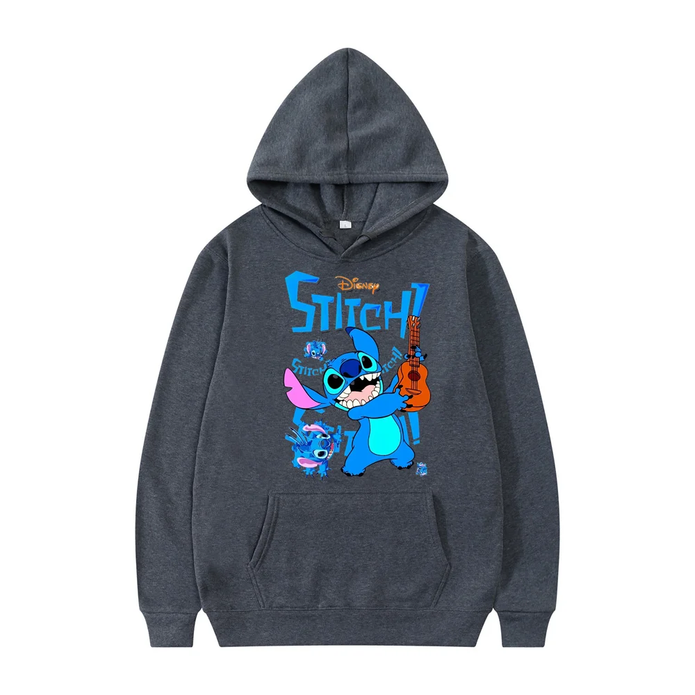 Hot Sale Stitch Disney Print Hoodies Fashion Casual Fleece Sweatshirt Boy Clothes Y2k Anime Hoodie Pullover Kids Clothes Girls