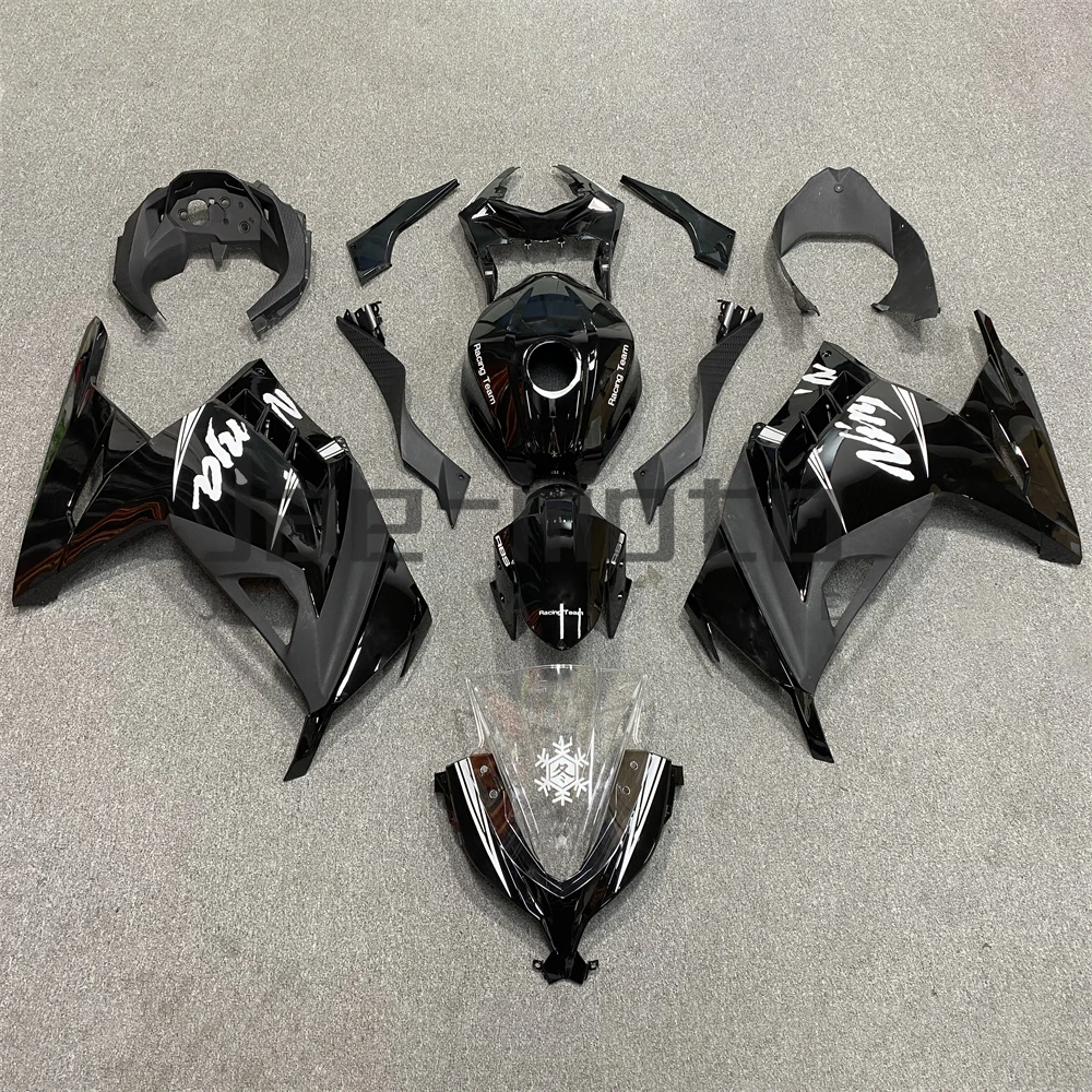 For EX300 Ninja250 Ninja300 2013-2017 Injection ABS Plastics Full Fairings Kit Mold Replace Accessories Black F