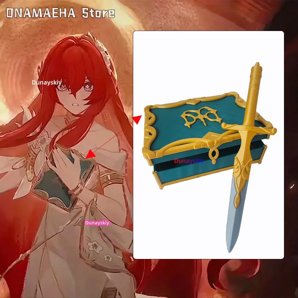

Game Honkai Star Rail Tribios Cosplay Props Tribios 17*8*22CM Book AND 30CM Dagger Props Halloween Carnival Role Play AccessorY