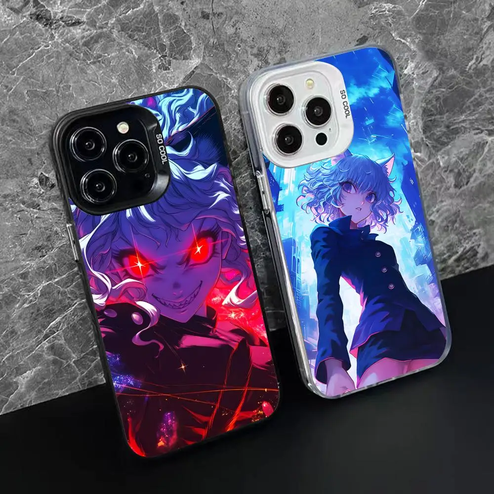 Hunter Neferpitou Phone Case for iPhone 17 16 15 14 13 12 11 X XR XS Air Pro Max Plus Black Colorful Silver Cover