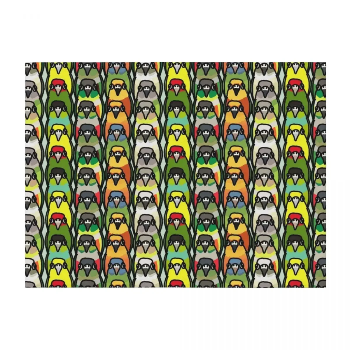

Conure pattern Throw Blanket Luxury Designer Bed Softest Fashion Sofas Blankets