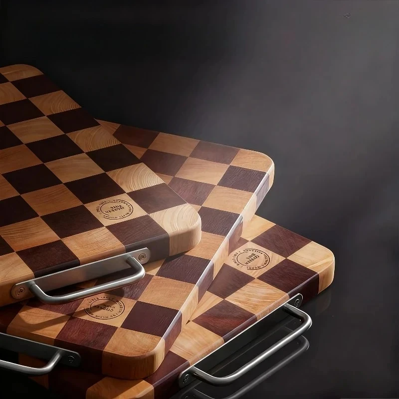 طباخ الملك الشطرنج لوح تقطيع خشب متين لوح تقطيع المطبخ خشب الأبنوس لوح تقطيع أواني منزلية خشبية #2