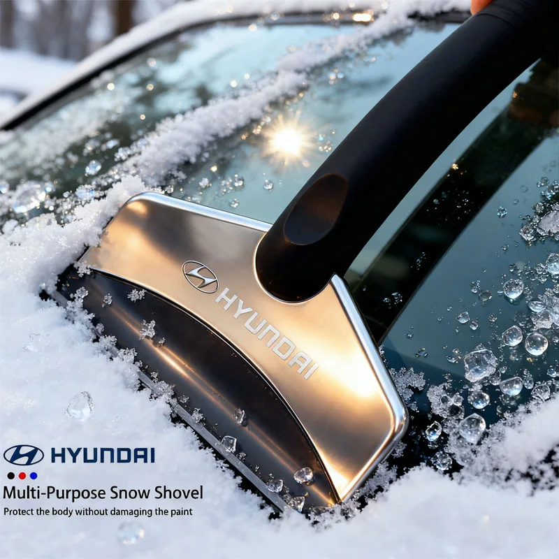 1 قطعة متعددة الوظائف سيارة الثلوج مجرفة الشتاء الزجاج الأمامي الجليد أداة لشركة هيونداي HB20 كونا i20 i10 أيونيك إلنترا باليسيد سوناتا