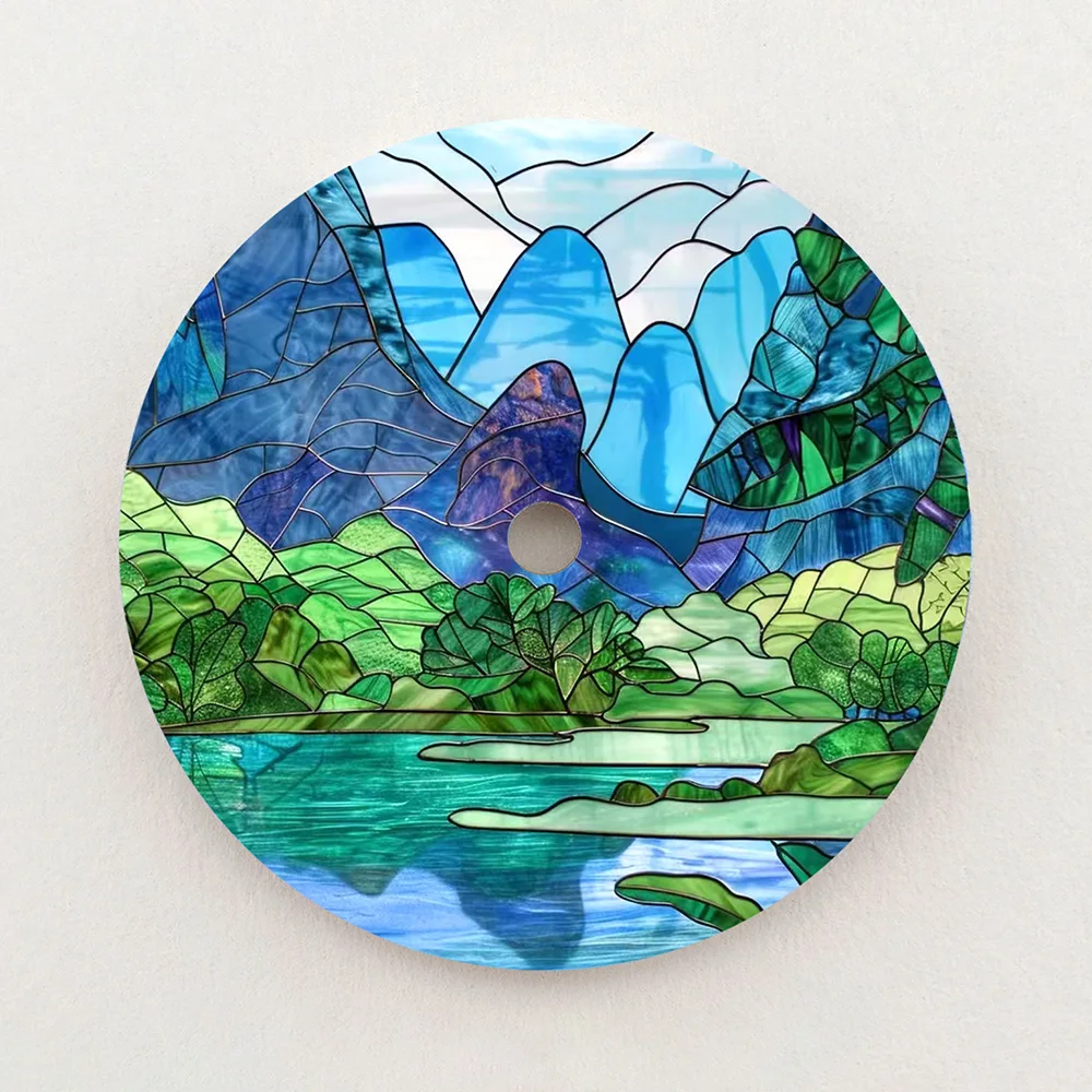 28.5mm Dial NH35 Dial Colorful Natural Scenery Dial High Quality Colorful Dial NH36 Dial Watch Accessories Fits NH35/36 Movement