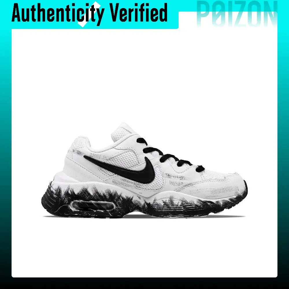 Nike Air Max Fusion Running Shoes Unisex Low-top Black White CJ1670-102(Team1235-)