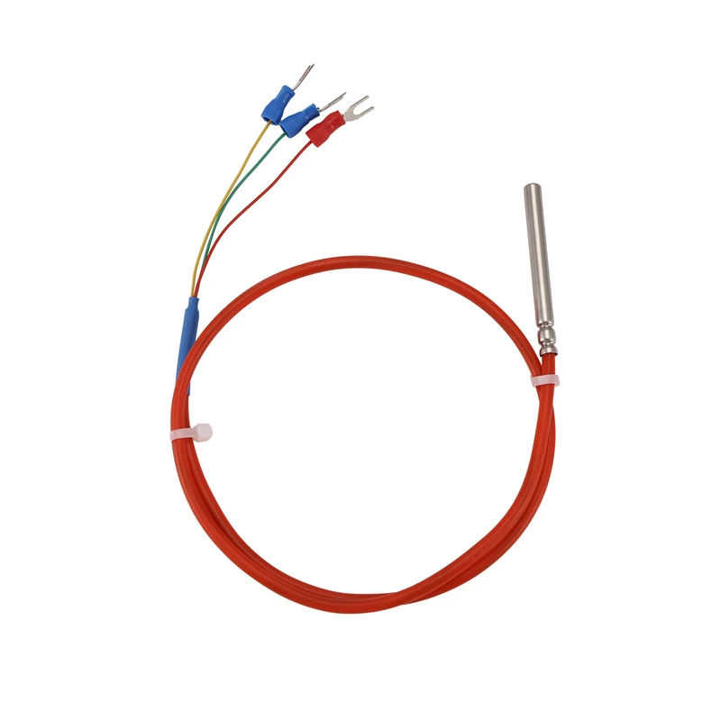 Temperatuursensor Pt100 Waterdichte Draad Thermische Weerstand Silicium Draad Beschermingskabel